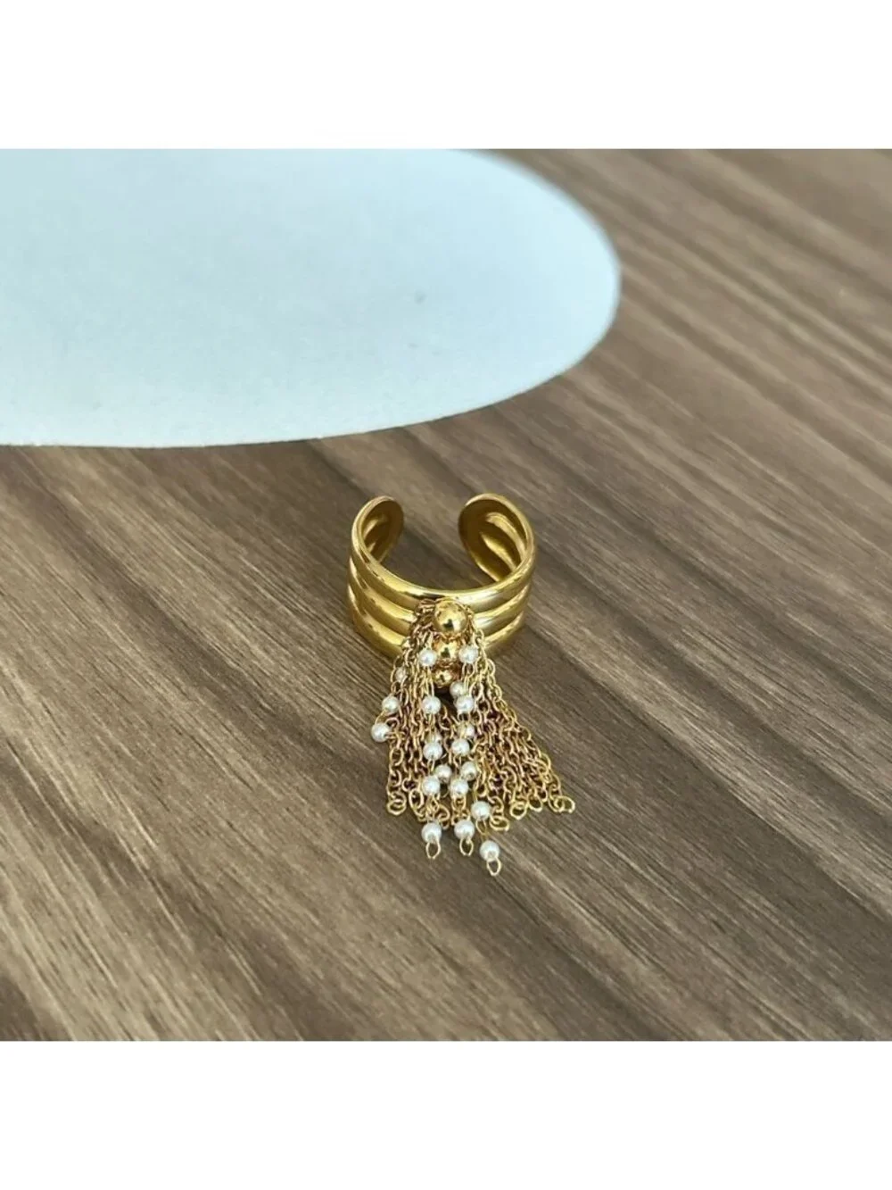 Gold Chai  Ring Q319